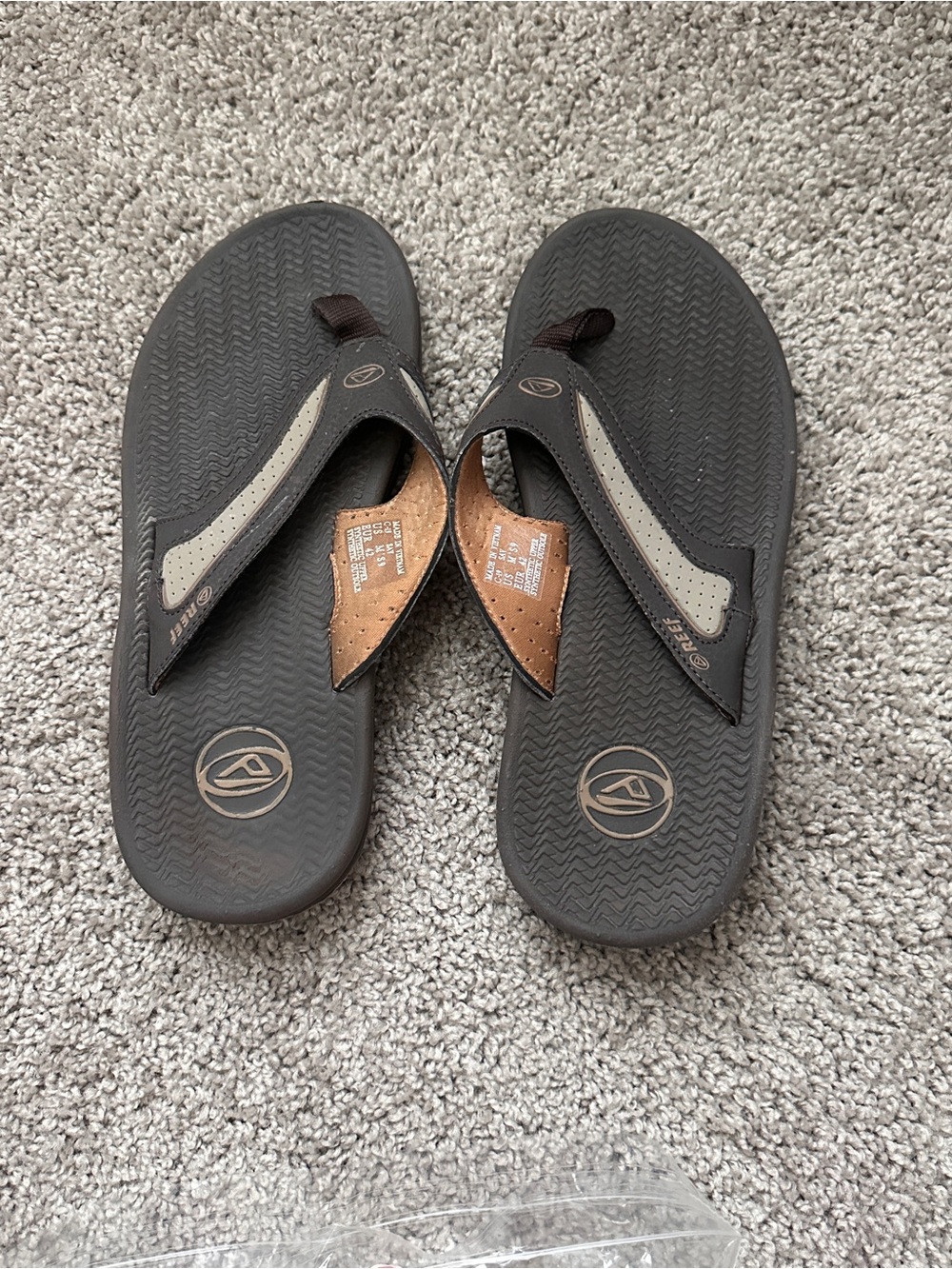 Reef Dark Brown/Tan Men's Flip Flops